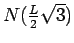 $N(\frac{L}{2}\sqrt{3})$